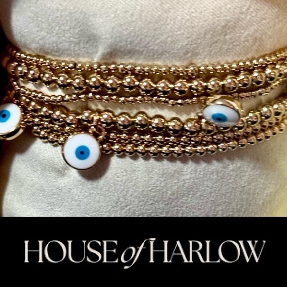 House of Harlow 1960 Jewelry - Gorgeous, House of Harlow 1960 gold tone stretch bracelets ❤️